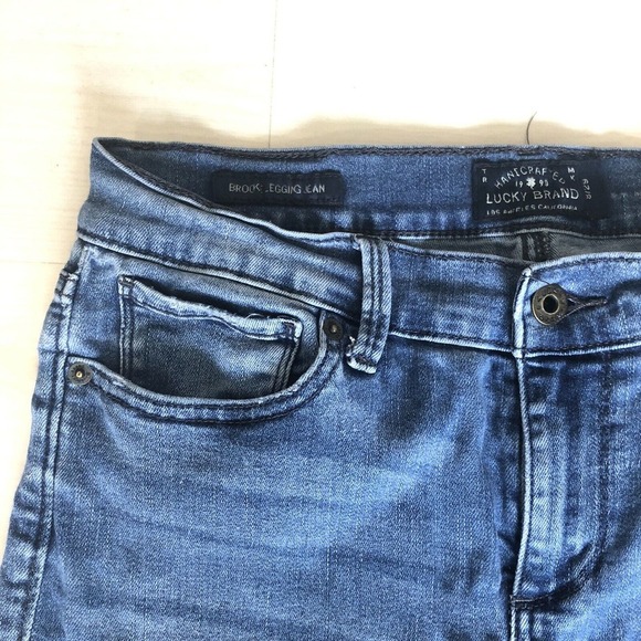 Lucky Brand Brooke Legging Jeans Womens Sz 8/29 Ripped Mid Rise Stretch Denim - Picture 4 of 11